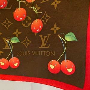 LV silk square scarf